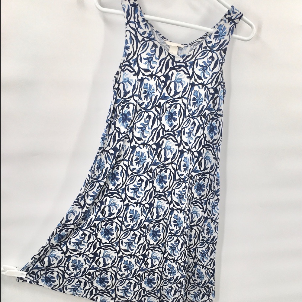 Abstract Floral Boho Chic Sun Dress XS - Picture 1 of 7